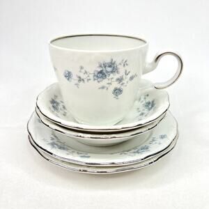 Vintage Johann Haviland Blue Garland Floral Dish Set